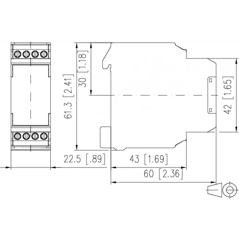 METZ CONNECT KRS-E08 3 24 V AC/DC modul rozhranového relé, 1 prepínací kontakt, 8 A, DIN lišta 110673