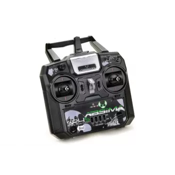Absima SR4S 4-kanálový pálkový RC vysielač 2,4 GHz s prijímačom, čierny