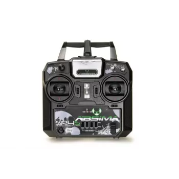Absima SR4S 4-kanálový pálkový RC vysielač 2,4 GHz s prijímačom, čierny