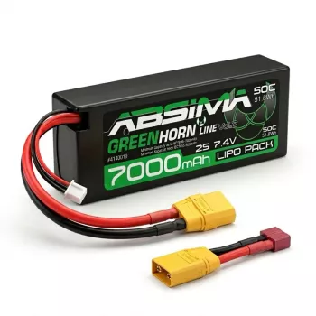Absima Greenhorn LiPo batéria 2S 7,4V 7000mAh 50C Hardcase XT90