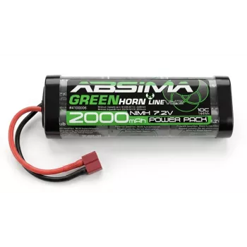 Absima Greenhorn NiMH batériový pack 7,2V 2000mAh T-Plug Softcase pre RC modely