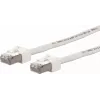 METZ CONNECT Ultraflex500 CAT 6 S/FTP patch kábel, RJ-45 konektor samec na RJ-45 konektor samec, 1,0 m, biely, bezhalogénový 13084V1088-E