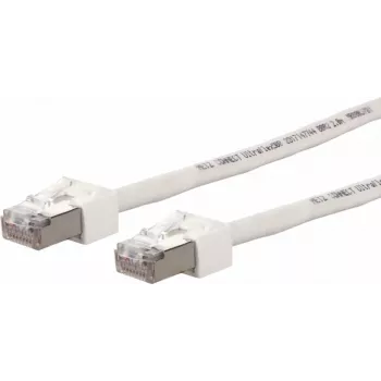 METZ CONNECT Ultraflex500 CAT 6 S/FTP patch kábel, RJ-45 konektor samec na RJ-45 konektor samec, 1,0 m, biely, bezhalogénový 13084V1088-E