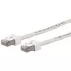 METZ CONNECT Ultraflex500 CAT 6 S/FTP patch kábel, RJ-45 konektor samec na RJ-45 konektor samec, 1,0 m, biely, bezhalogénový 13084V1088-E