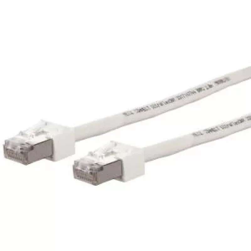 METZ CONNECT Ultraflex500 CAT 6 S/FTP patch kábel, RJ-45 konektor samec na RJ-45 konektor samec, 1,0 m, biely, bezhalogénový 13084V1088-E