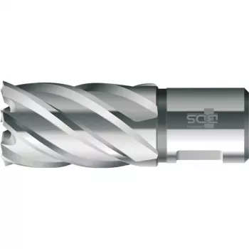 BDS HSS Standard 22,0 mm korunová vŕtačka s Weldon stopkou, 30 mm hĺbka rezu (KBK-022)