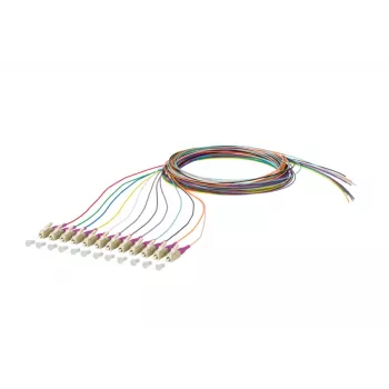 METZ CONNECT 150N1JO0020E OM4 multimode optický patch kábel, 12x LC Duplex, 2 m, jadro 50 µm, viacfarebný