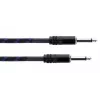 Cordial 14770 mono jack audio kábel 6,3 mm TS na 6,3 mm TS 5 m čierno-modrý textil