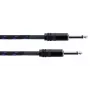 Cordial 14770 mono jack audio kábel 6,3 mm TS na 6,3 mm TS 5 m čierno-modrý textil