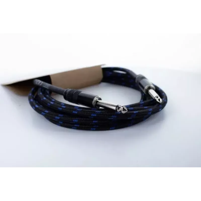 Cordial 14770 mono jack audio kábel 6,3 mm TS na 6,3 mm TS 5 m čierno-modrý textil