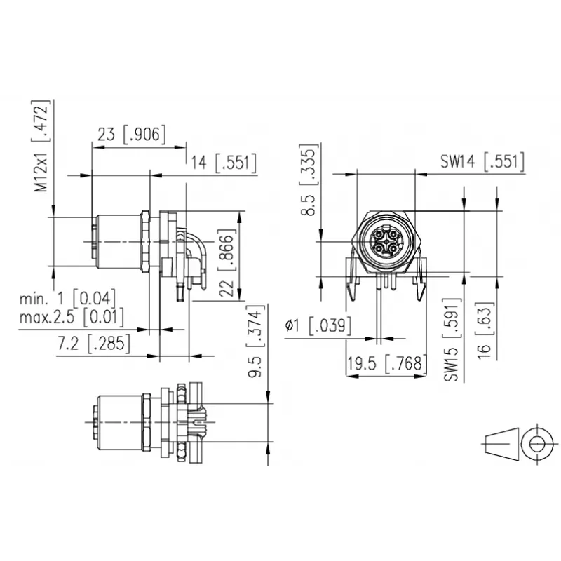 METZ MMT471A115 PCB konektor samica, 4-pólový, 3,5 mm rozstup, zelený