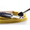 Cordial 14776 inštrumentálny kábel 6,3mm mono jack na 6,3mm mono jack, 3m, čierno-žltý textil