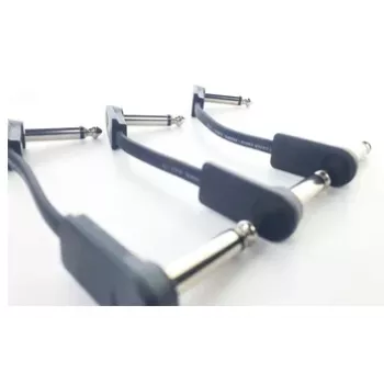 Cordial 14788 mono audio patch kábel 6,3mm TS na 6,3mm TS 0,1m čierny PVC