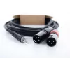 Cordial EY 1.5 WMM XLR Y adaptér kábel - 3,5 mm TRS na 2x XLR konektor samec, 1,5 m 14871
