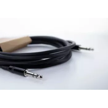 Cordial 14816 stereo jack audio kábel 6,3 mm TRS na 6,3 mm TRS, 1,5 m, čierny, twisted pair, PVC
