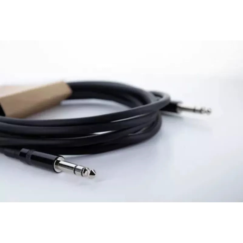 Cordial 14816 stereo jack audio kábel 6,3 mm TRS na 6,3 mm TRS, 1,5 m, čierny, twisted pair, PVC