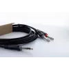 Cordial 14876 Audio Y-adapterový kábel 6,3 mm stereo jack na 2x 6,3 mm mono jack 1 m čierny