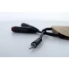 Cordial 14892 Audio Y-adapterový kábel, 3,5 mm stereo jack samec na dva 6,3 mm mono jack samica, 0,3 m, čierne PVC