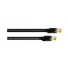 Cordial 15581 CAT 7a S/FTP patch kábel, RJ45, 10 m, čierny, PUR plášť