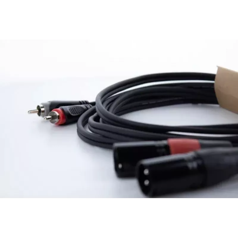 Cordial EU 3 MC XLR na RCA audio kábel 3 m čierny 14849