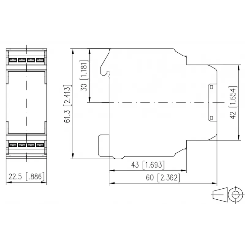METZ Connect prahový spínač 24 V AC/DC, 1 prepínací kontakt 11066570