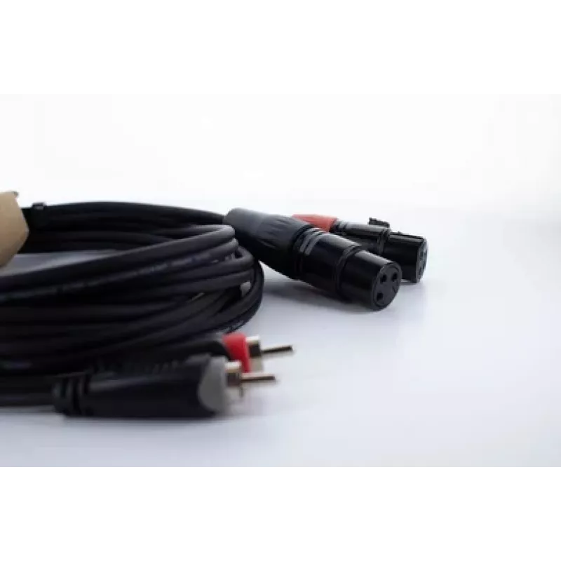 Cordial EU 1 FC XLR na RCA prepojovací kábel 1 m čierny (14851)