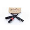 Cordial EY 0,3 m XLR Y-adapter kábel - 1x XLR samica na 2x XLR samec, čierny 14880