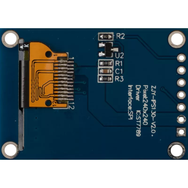 Joy-it 1,3 palca IPS TFT LCD displej modul 240x240 s SBC montážnym držiakom (SBC-LCD01)