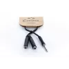 Cordial EY 0.3 PGG Y-adapter kábel 1x 6,3 mm mono jack konektor samec na 2x 6,3 mm mono jack konektor samica 0,3 m čierny 14884