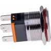JOY-IT BUTTON22C-M-RD tlačidlo spínač 250V AC 15A SPST NO IP67 IK10 červené