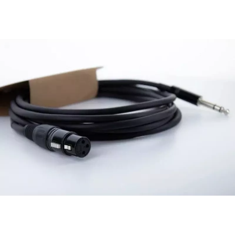 Cordial EM 6 FV XLR na 6,3 mm TRS jack audio kábel, 6 m, čierny 14823