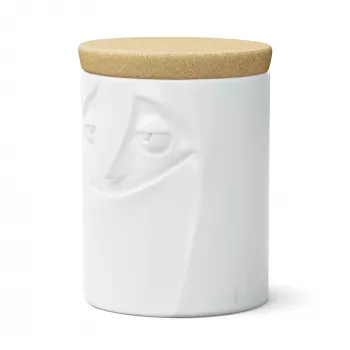 FIFTYEIGHT PRODUCTS Charmant porcelánová sklenená dóza na potraviny 1700 ml biela