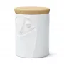 FIFTYEIGHT PRODUCTS Charmant porcelánová sklenená dóza na potraviny 1700 ml biela