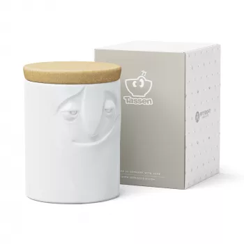 FIFTYEIGHT PRODUCTS Charmant porcelánová sklenená dóza na potraviny 1700 ml biela
