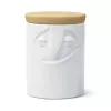 FIFTYEIGHT PRODUCTS Charmant porcelánová sklenená dóza na potraviny 1700 ml biela