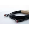 Cordial 14835 RCA audio kábel 1 m čierny Twin PVC