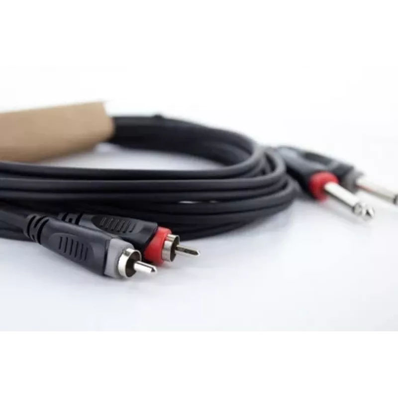 Cordial 14842 dual-mono jack na RCA audio kábel 6 m čierny