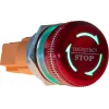 JOY-IT Button22NA-01 núdzový vypínač, mechanické zaistenie, červený/zelený, Ø22 mm, IP67, IK10