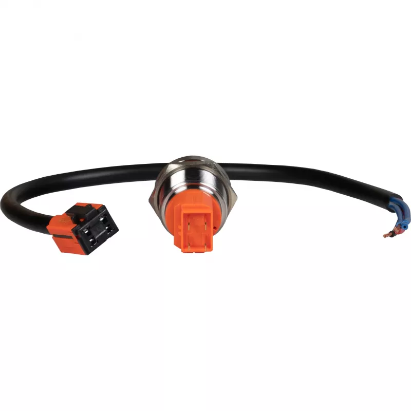 JOY-IT Button22T-01 tlačidlo (spínacie), červená/modrá LED, 22mm, IP68, IK10