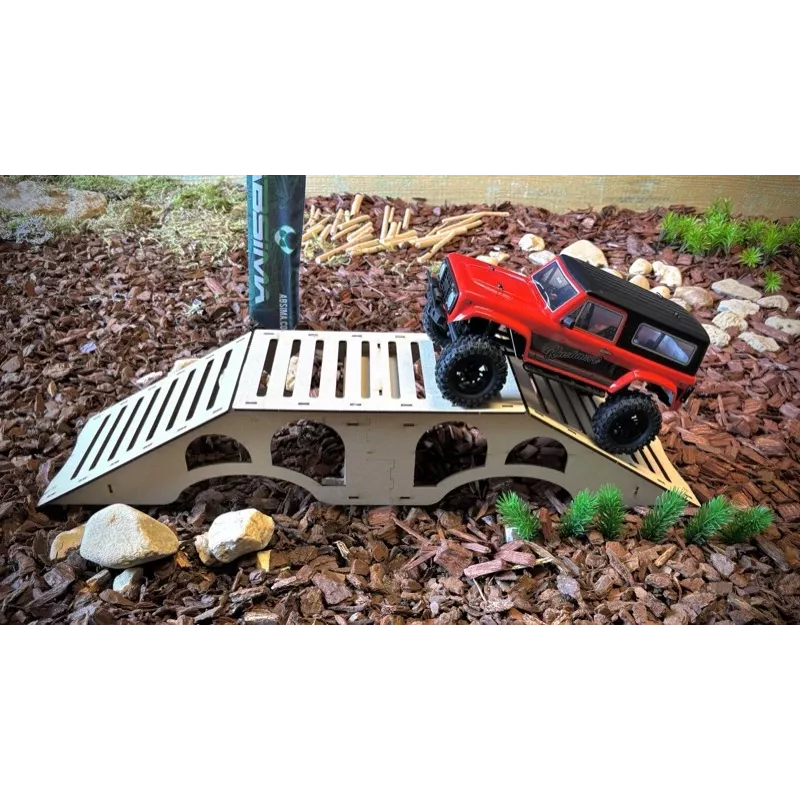 Absima 2320200 RC dráha oblúkový mostík prekážka 635x150x115 mm čierna
