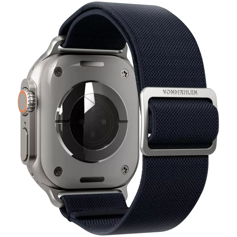 VONMÄHLEN Classic Nylon Loop náramok pre Apple Watch 44/45/46/49mm, námornícka modrý, univerzálna veľkosť