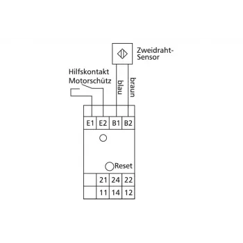 METZ CONNECT indukčný približovací senzor 2-vodič DC M12 zapustený NO 2mm IP67 kábel 2m 110149