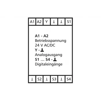 METZ CONNECT KAD-C12 analógový vysielač 0-10V 24V AC/DC otočný gombík pod omietku čistá biela 110656