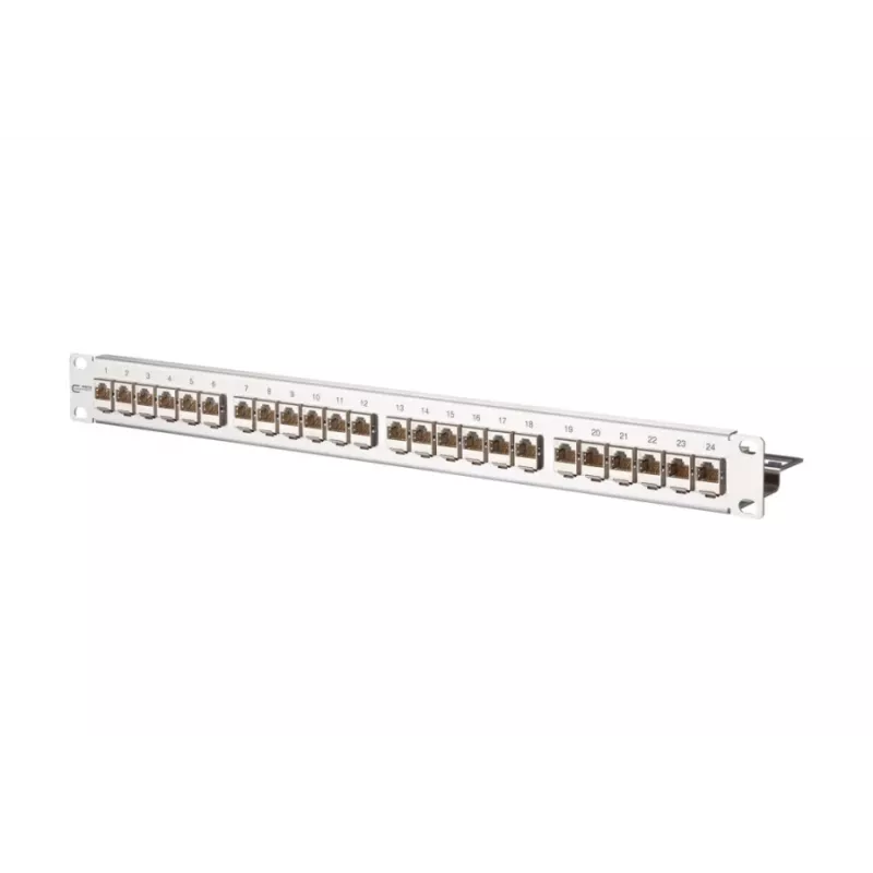 METZ CONNECT 130921-E EDATmod-MP24 24-portový modulárny patch panel E-DAT, nehrdzavejúca oceľ, 1U