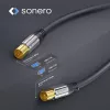 PURELINK Sonero anténny kábel 2m S-AC000-020 Premium, koaxiálny konektor samec na konektor samica, 75 Ohm, dvojito tienený, biely