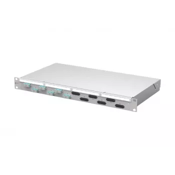 METZ CONNECT VIK 6xSC-D OM3 optický patch panel, 6 portov, SC duplex, 1U, sivý 150450BA06-F