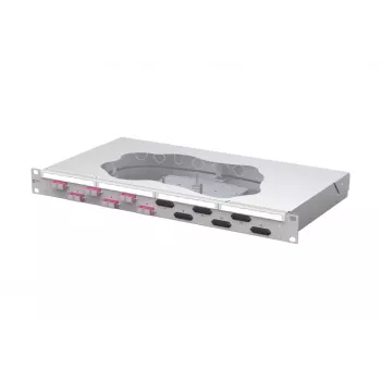 METZ CONNECT 6-portový SC duplex OM4 optický spájací patch panel 1U 19