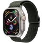 VONMÄHLEN Woven Loop pre Apple Watch 44/45/46/49 mm, olivový