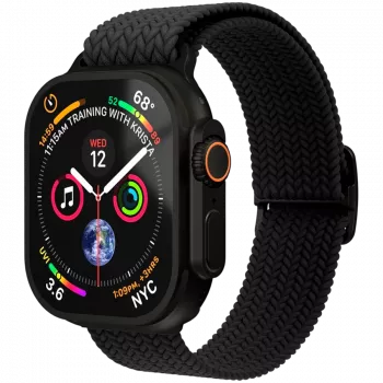 VONMÄHLEN Woven Loop 40, 41, 42mm univerzálna veľkosť, All Black