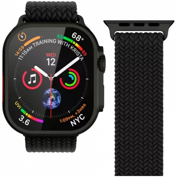 VONMÄHLEN Woven Loop 40, 41, 42mm univerzálna veľkosť, All Black